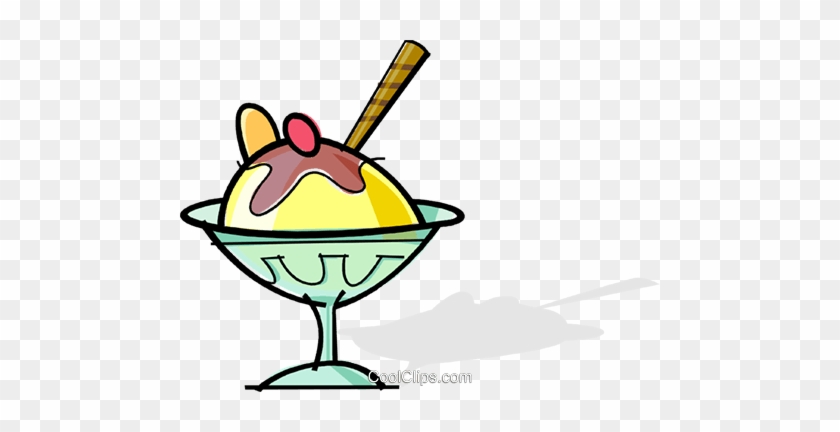 Fancy Ice Cream Dessert Royalty Free Vector Clip Art - Gelato #1628283