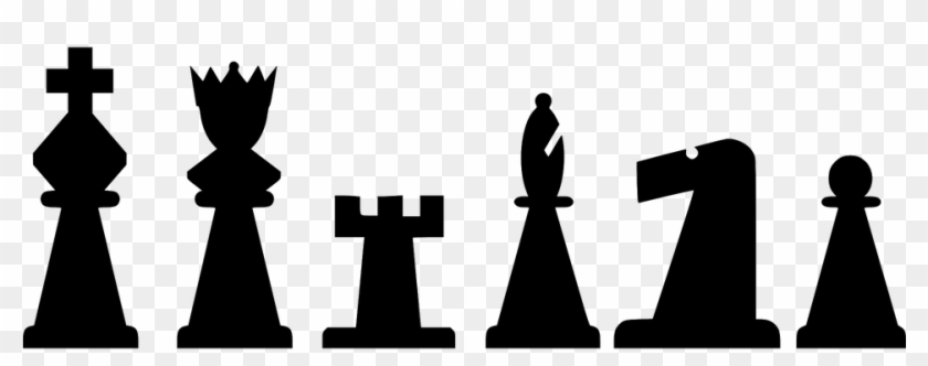 Pice Clipart Silhouette - Chess Pieces Vector Png #1628303