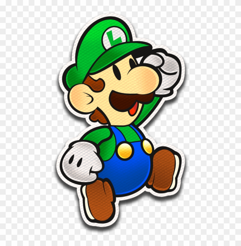 Free Png Download Paper Luigi Color Splash Png Images - Paper Mario Color Splash Luigi #1628386
