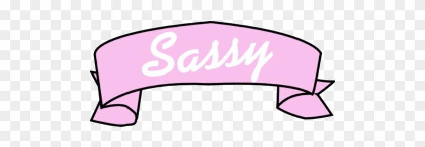 Sassy, Transparent, And Pink Image - Blank Banner Tumblr Transparent #1628442