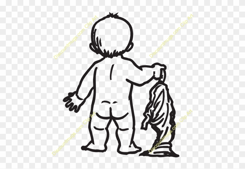 Baby Towel Clipart Naked Holding Clipart - Naked Baby Clipart #1628595