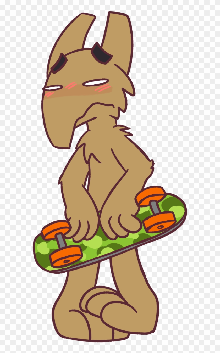Naked Skateboard Monster - Cartoon #1628658