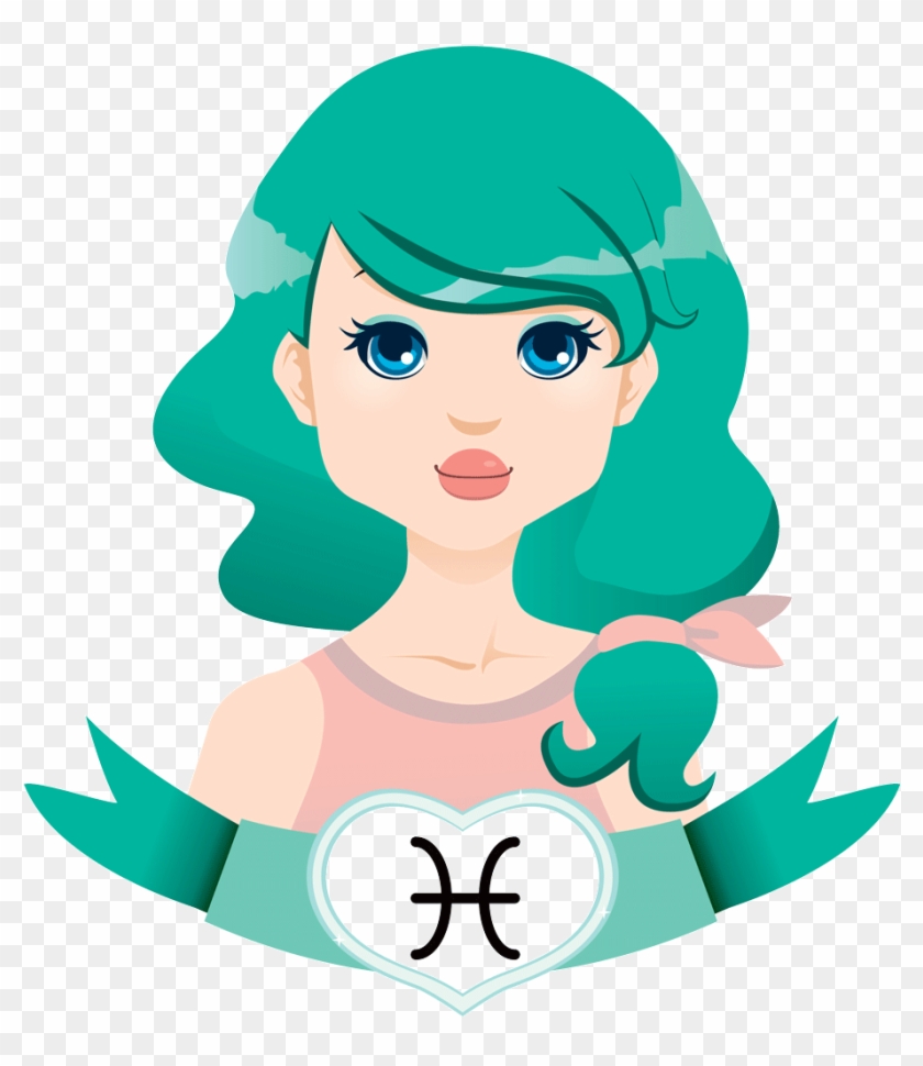 Pisces Clipart Astrological Sign - Water Element Zodiac #1628666