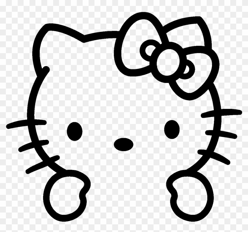 Adobe Illustrator Clip Art Clipart Coloring Book Colouring - Vinyl Hello Kitty Sticker #1628739