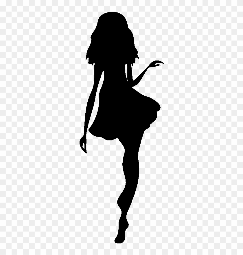 Sticker Silhouette Top Model Ambiance Sticker Kc2348 - Sticker #1628840