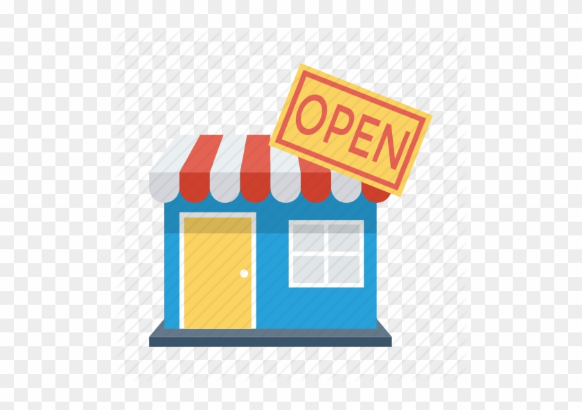 Shop Clipart Shopping Store - Shop Open Icon #1628855