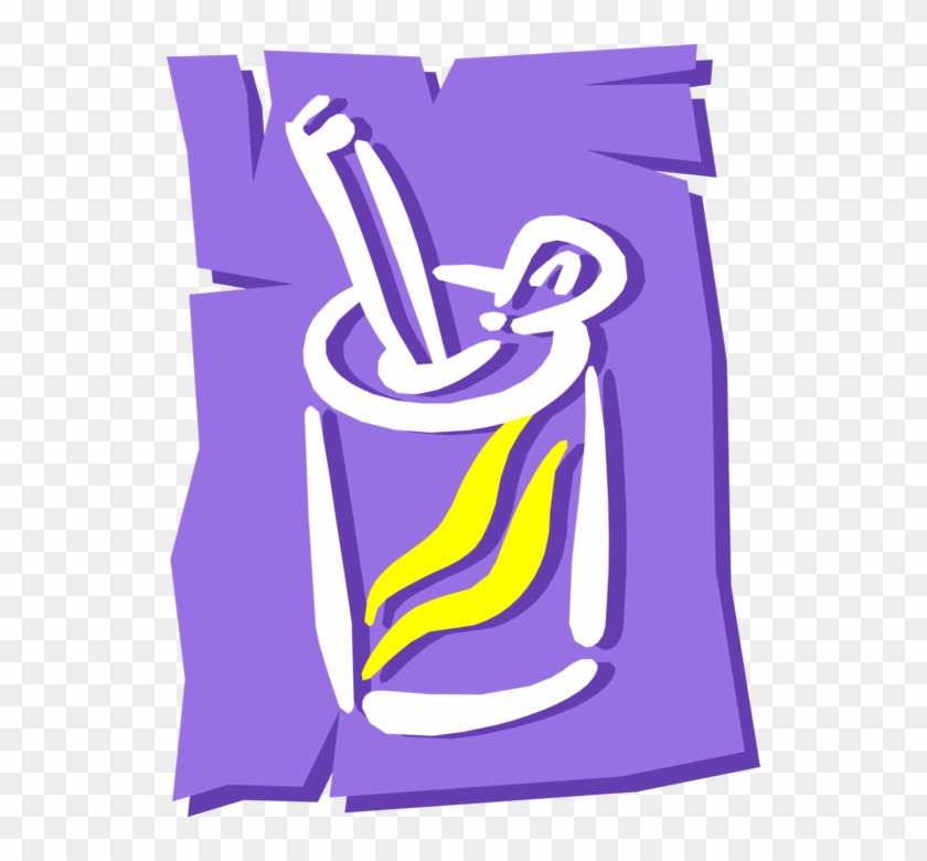 Vector Illustration Of Soda Pop Soft Drink Refreshment - Vector Illustration Of Soda Pop Soft Drink Refreshment #1628878