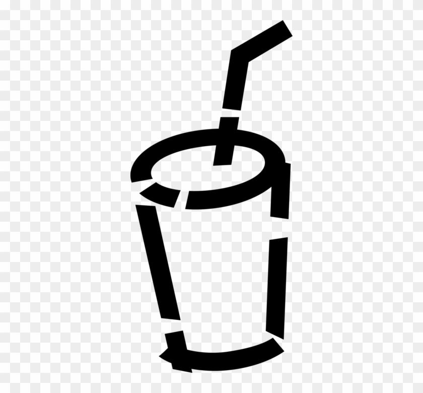 Pop Soft Drink With Drinking Straw Image - Pop Soft Drink With Drinking Straw Image #1628903