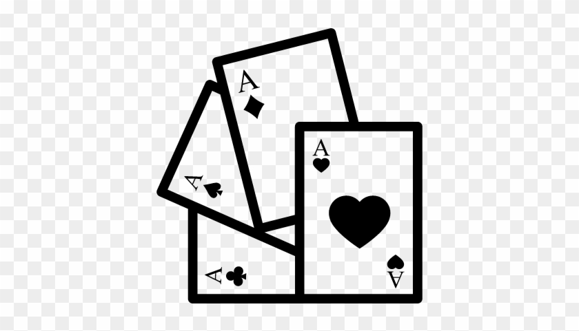 Playing Cards With Hearts Vector - Playing Card #1629104