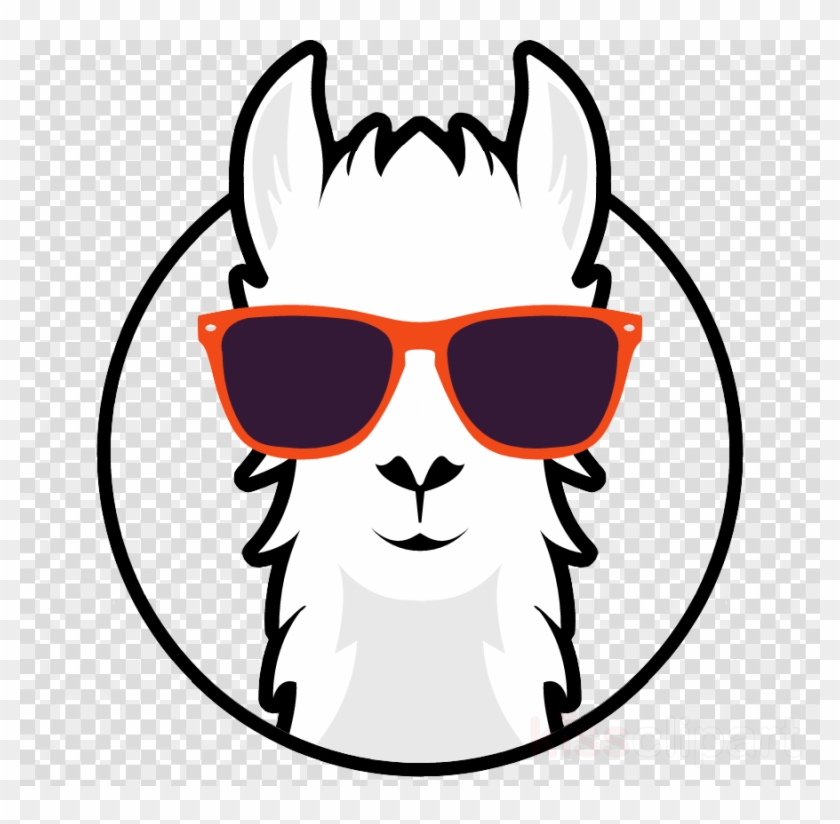 Llama-tipping / Defcon Stainless Water Bottle - Llama With Sunglasses Clipart #1629134