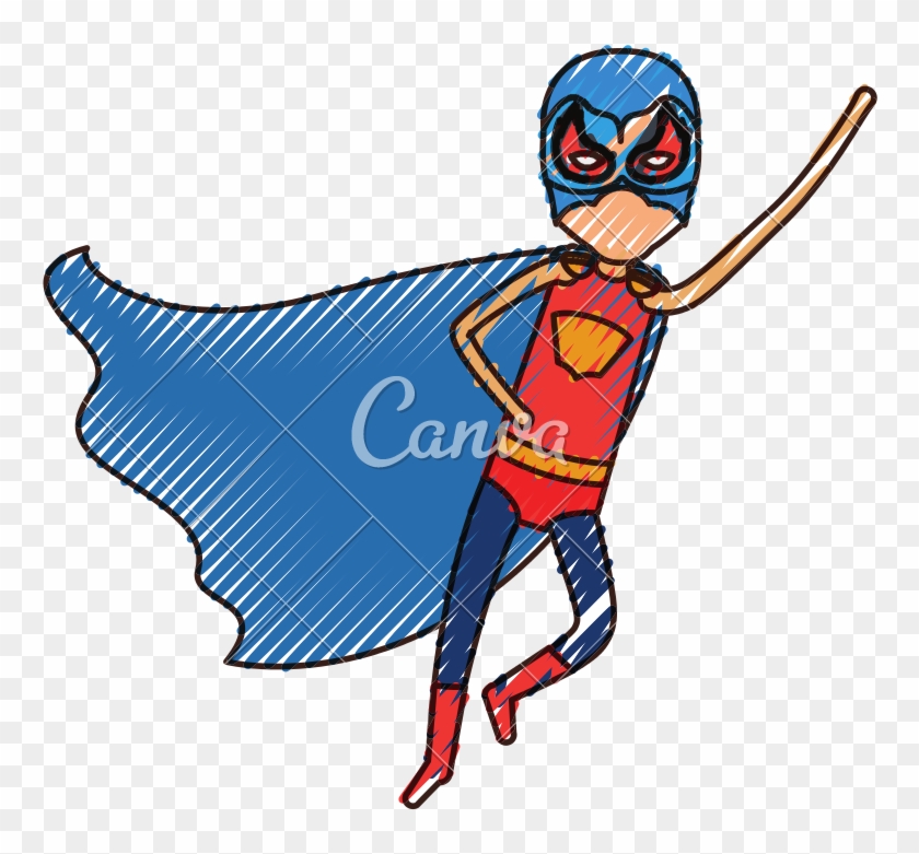 Superhero Boy Flying - Canva #1629158