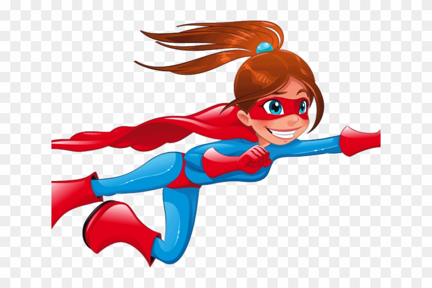 Batgirl Clipart Flying Superhero Girl - Superhero Cartoon Transparent -  Free Transparent PNG Clipart Images Download