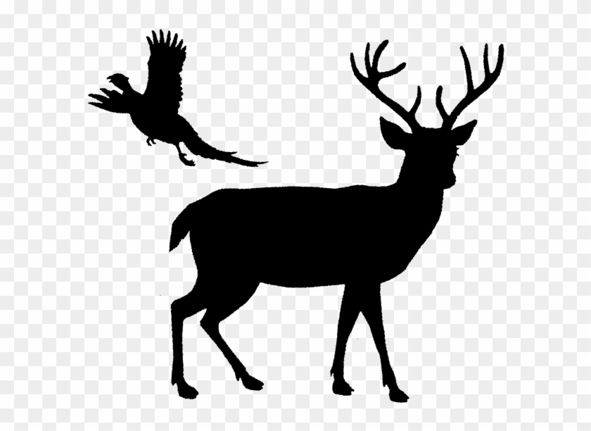 Elk Clipart Game Wild - Deer Silhouette No Background #1629304