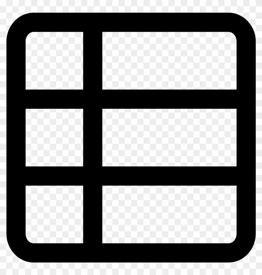 Grid Clipart Svg - Data Table Icon Svg #1629316