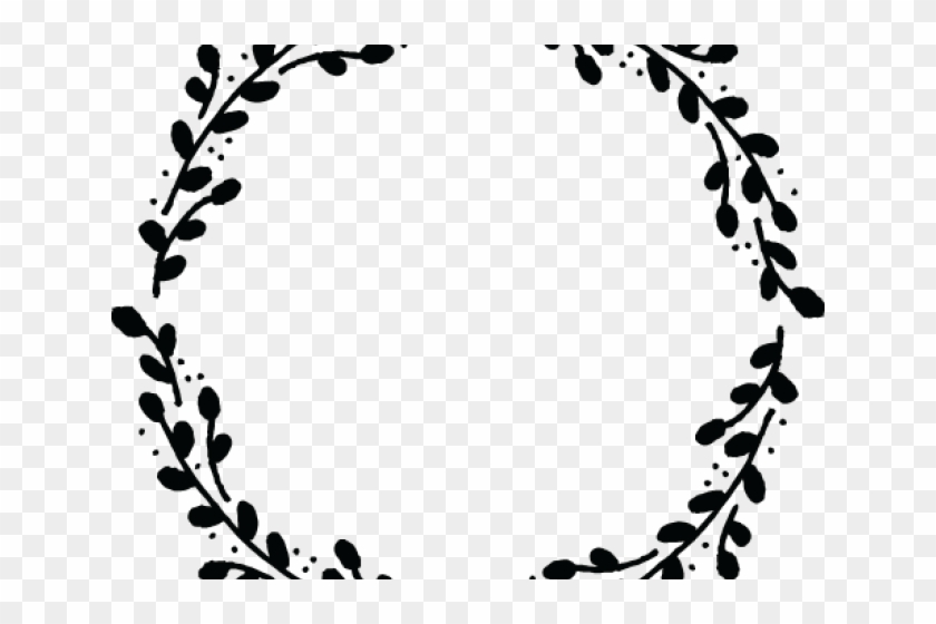Circle Clipart Wreath - Circulo Con Hojas Png #1629335