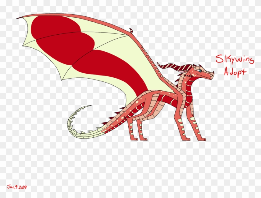 Skywing Adopt, Pomegranate By Fossildragon44 - Illustration #1629384