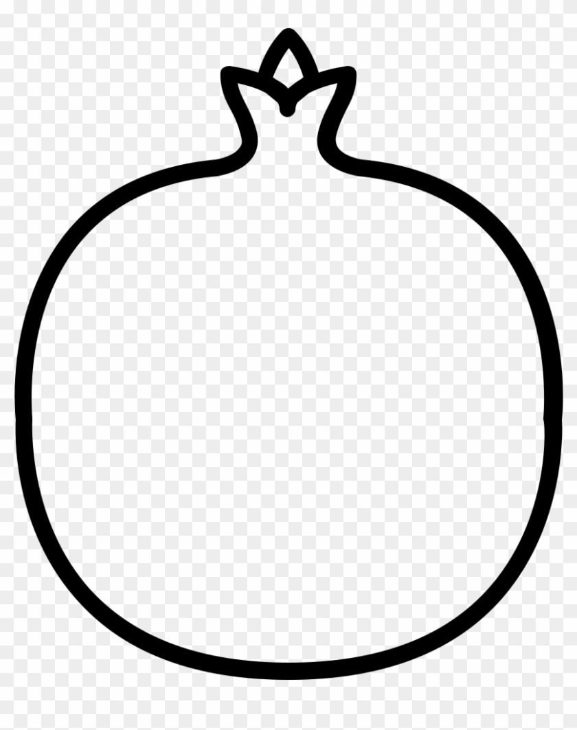 Pomegranate Coloring Page - Line Art #1629391