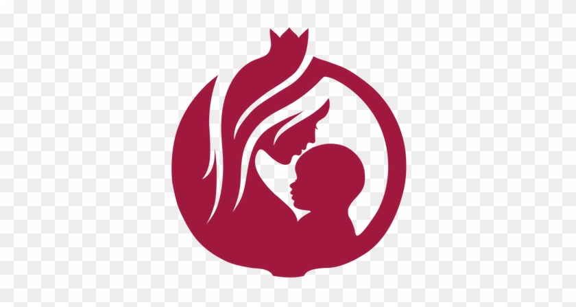 Pomegranate Birth Logo Red Low Res - Emblem #1629403