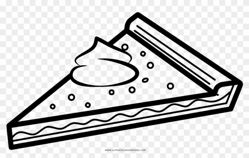 Pie Slice Coloring Page - Imagem De Pastel Para Colorir #1629421