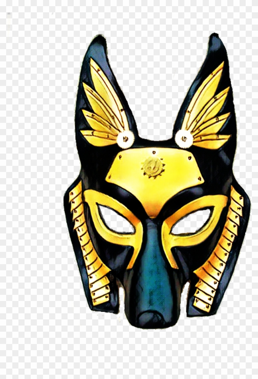 Anubis Sticker - Egyptian Paper Mache Mask #1629563