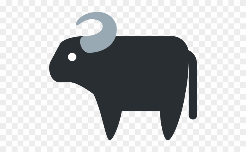 Water Buffalo Clipart Buffel - Emoji 🐃 #1629595