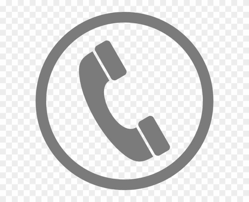 Phone Symbol Clip Art - Phone Icon Grey #1629642