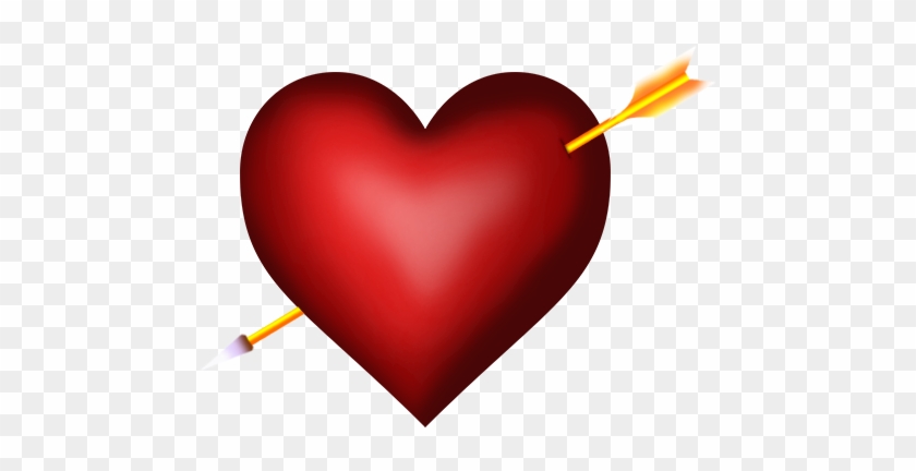 Tan Heart Clipart - Corazon Flechado Png #1629684