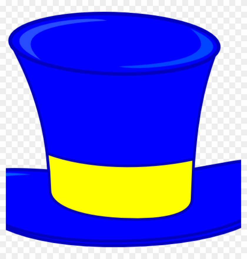 Top Hat Clipart Blue Top Hat Clip Art At Clker Vector - Clip Art Blue Top Hat #1629689