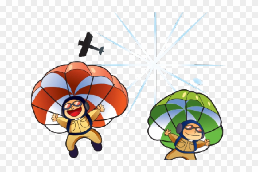 Parachute Jump Cartoon #1629699