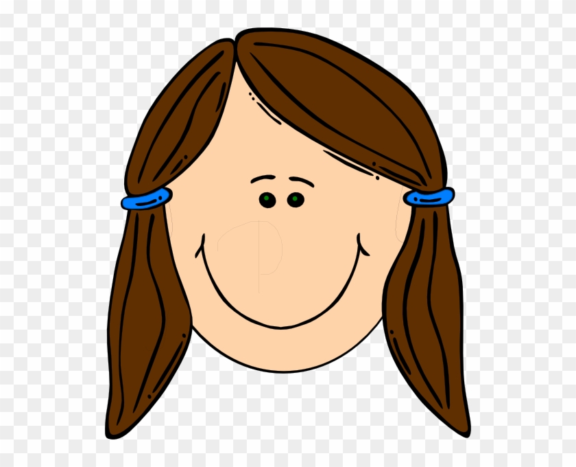 Teen Boy Brown Hair Clipart - Sad Girl Face Cartoon #251138
