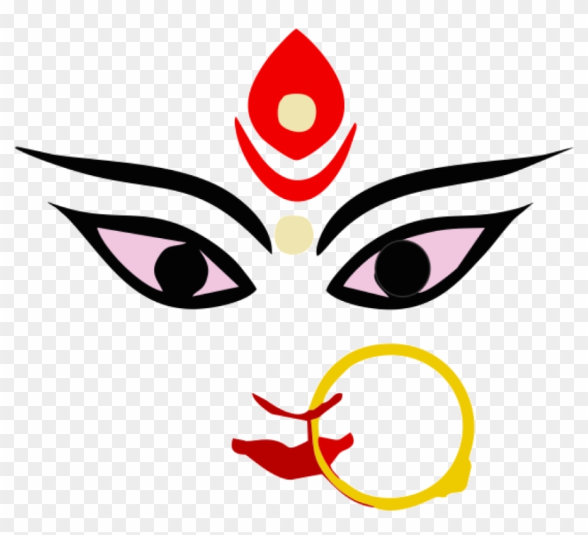 Beautiful Durga Clip Art - Maa Durga Face Png #251226