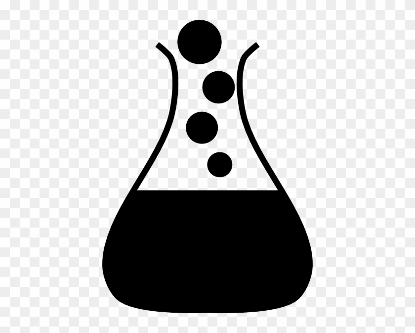Black Bubble Fask Clip Art - Clip Art #251301