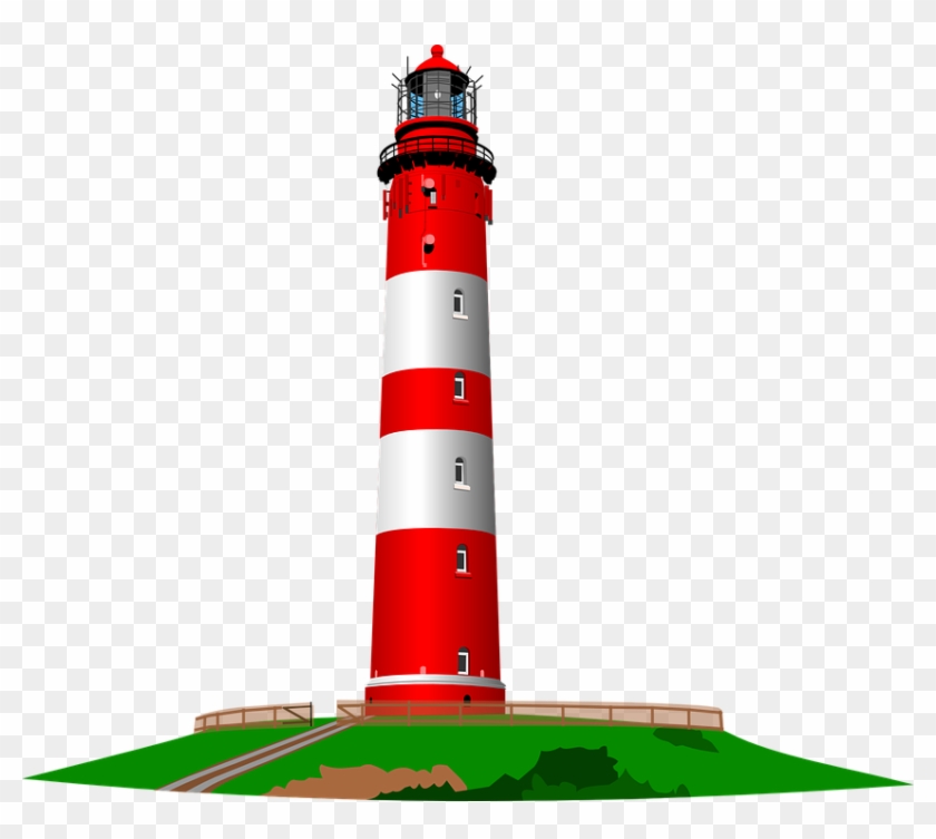 Red And White Lighthouse Clip Art - Lighthouse Clipart #251304