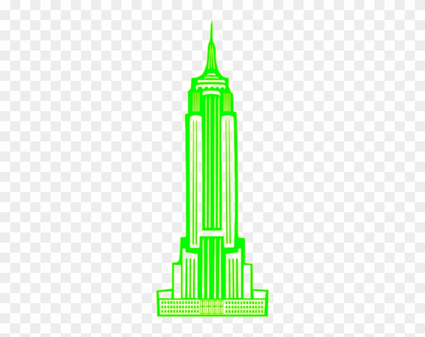Building Clipart Green - Empire State Building Clip Art #251320