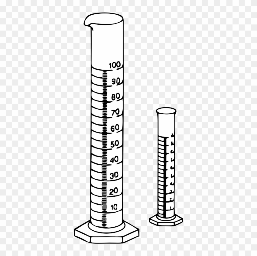 Empty Graduated Cylinder Drawing