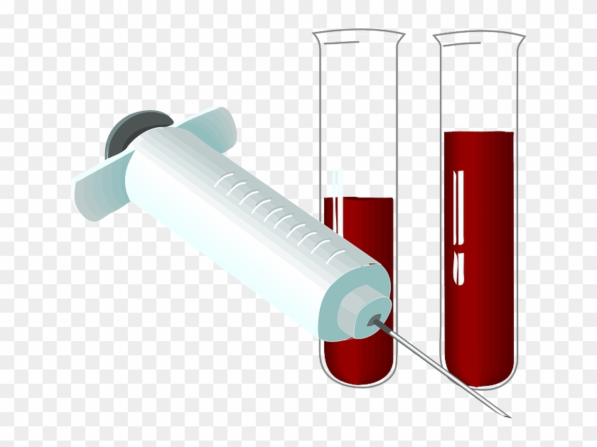 Tubes Lab, Tube, Syringe, Laboratory, Blood, Test, - Blood Test Clip Art #251444
