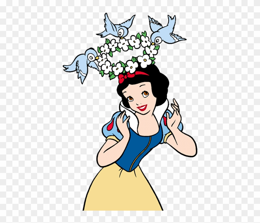 Snow White And The 7 Dwarfs Clip Art - Snow White And Birds #251495