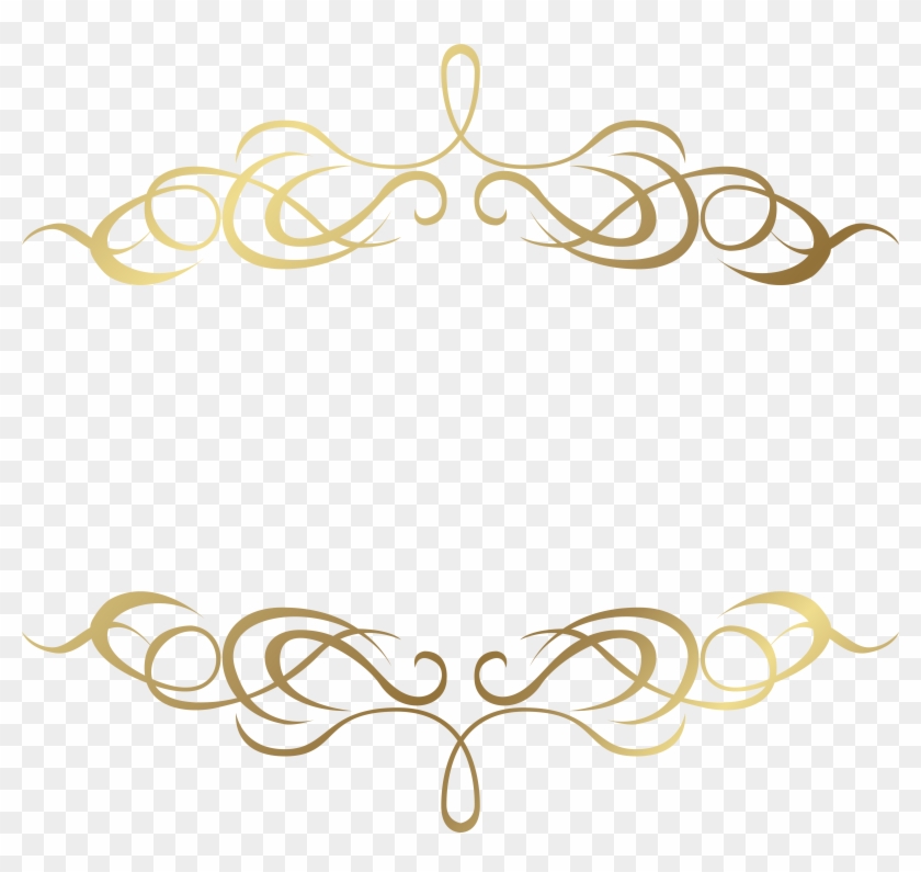 Elements Clipart Transparent - Gold Decoration Png #251525