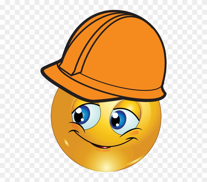 Engineer Boy Smiley Emoticon Clipart - Construction Emoticon #251621