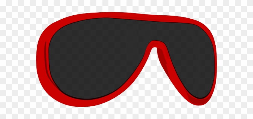 Red Cool Sunglasses Frame Front Clip Art - Clip Art #251668