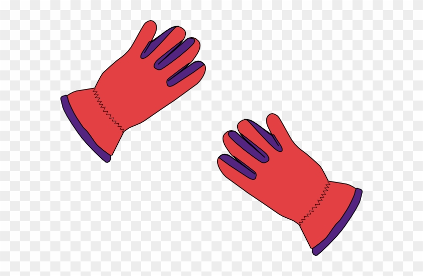 2 Gloves Clip Art At Clker - Glove Clipart #251680