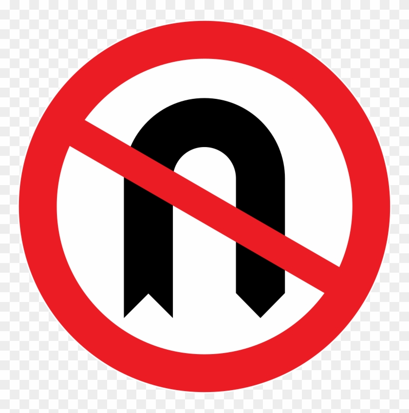 Uk Traffic Sign - Road Signs No U Turn #251777