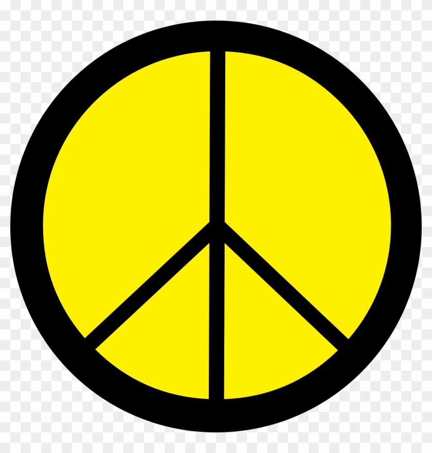 Peace Sign Clipart Yellow - Portrait Of A Man #251840