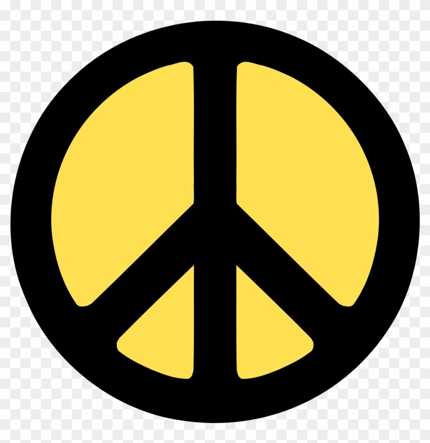 Gold Black Peace Sign 2 Fav Wall Paper Background 555px - Peace Sign Images Public Domain #251846