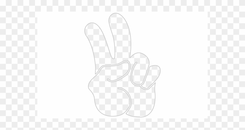 062 Two Finger Peace Big7 - 2 Finger Peace Sign #251862
