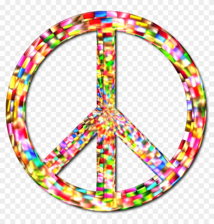 Big Image - Psychedelic Peace Sign Png #251895