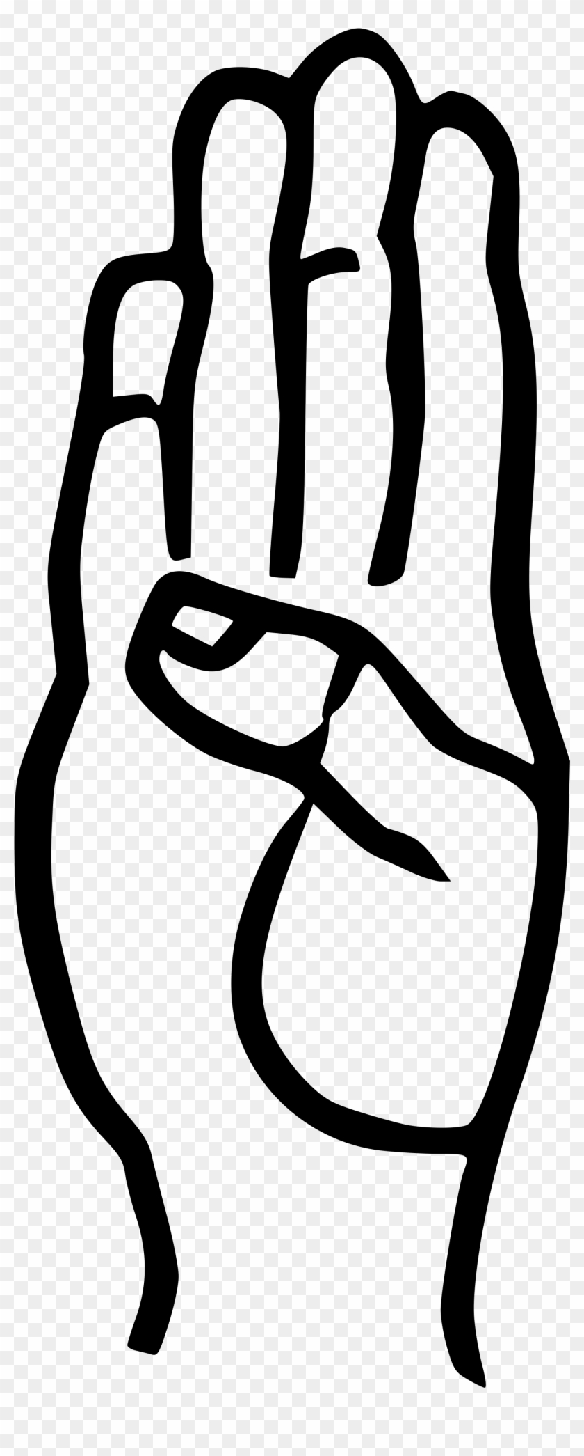 Open - Letter B In Sign Language #251894