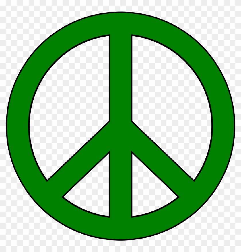 This Free Icons Png Design Of Green Peace Symbol, Black - Green Peace Symbol #251897