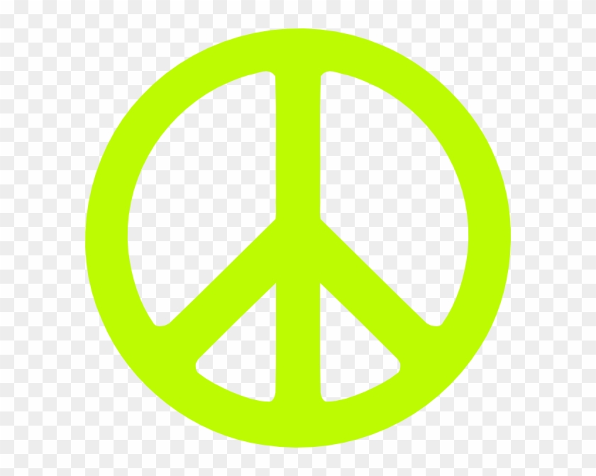 Neon Clipart Peace Sign - Yellow Peace Sign Logo #251911