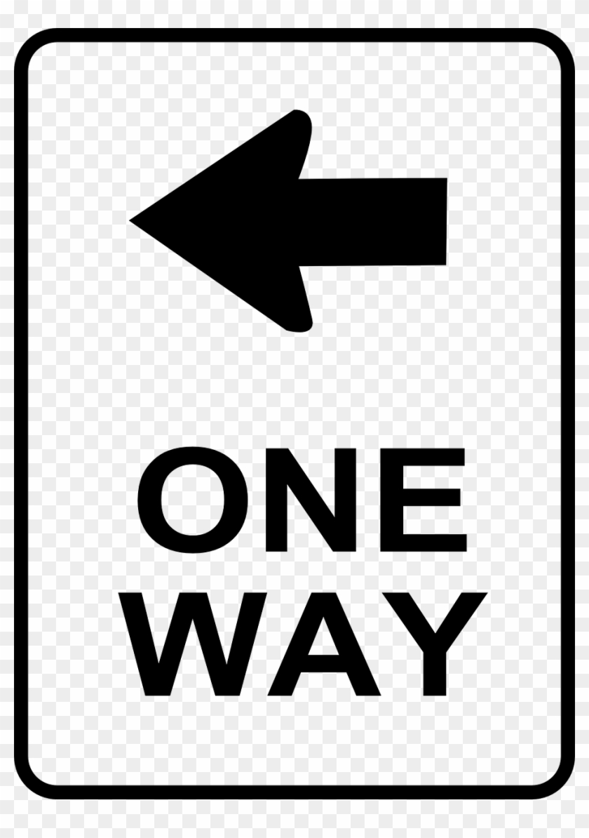 How To Set Use Sign One Way Svg Vector - One Way Street Sign #251999